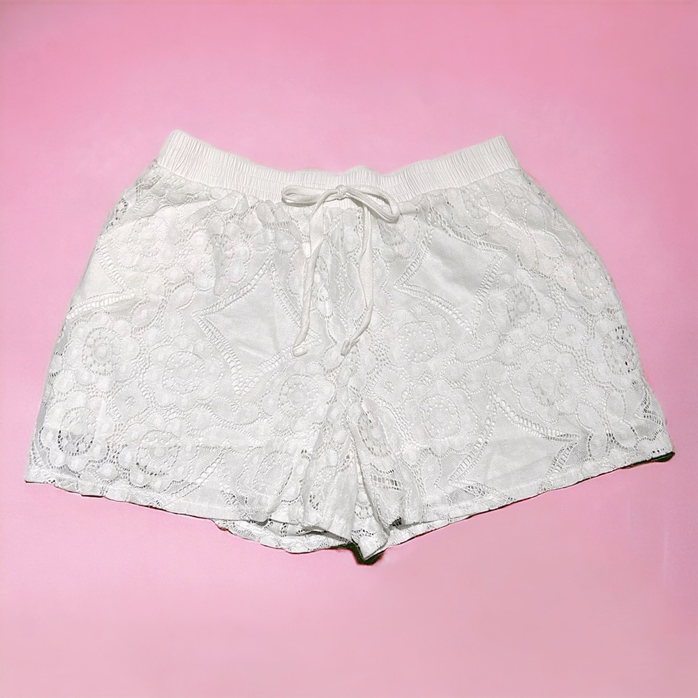 Sophie Rue Anthropologie Floral Lace Shorts